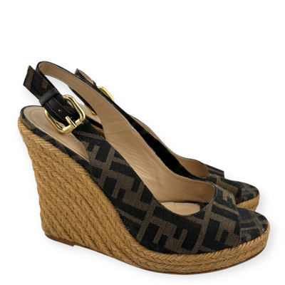 Shoes Wedge Fendi Size 38-Great Labels Santa Monica